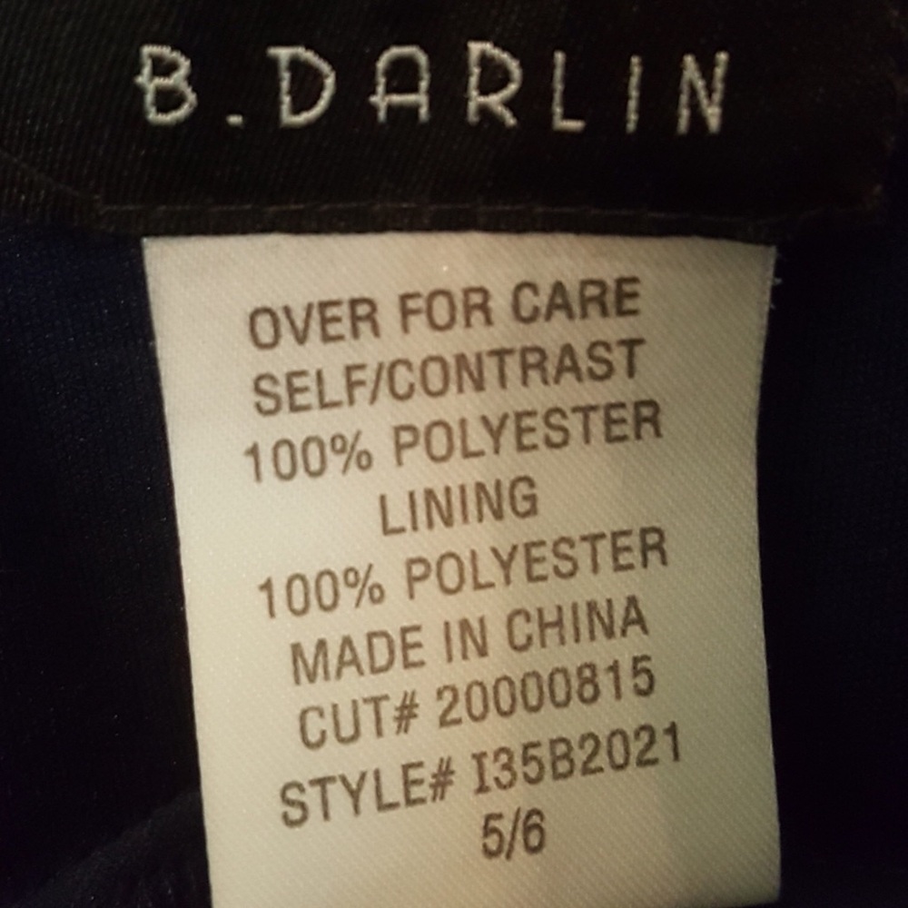 B. Darlin Lined Sheer Dress, NWOT Size 5/6 - Picture 6 of 8
